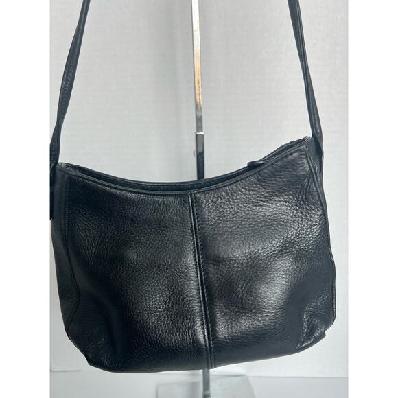 Fossil Women’s Small Black Pebbled Leather Crossbody Purse Shoulder Bag - Picture 6 of 11